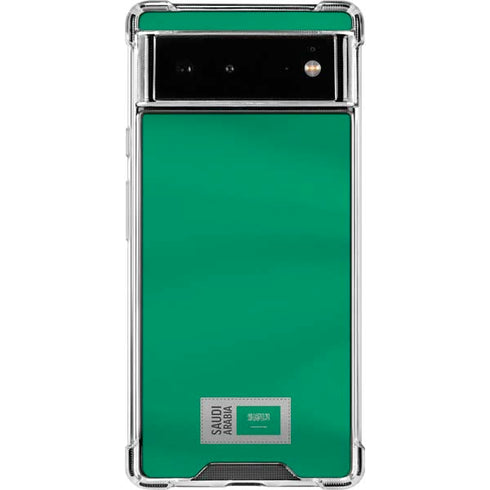 Saudi Arabia Soccer Flag Google Pixel 6 Clear Case
